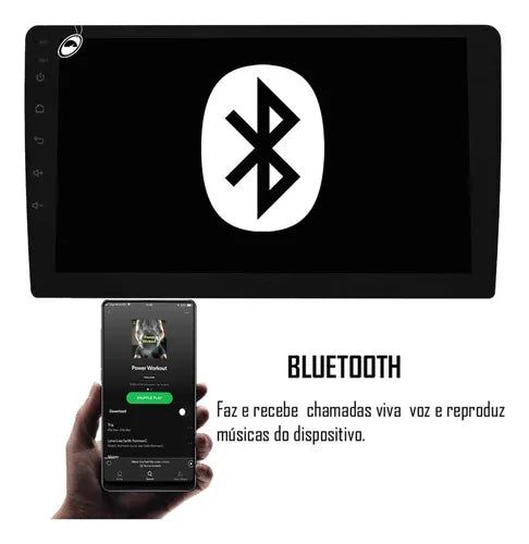 Multimídia 9pol Android Gol Saveiro Voyage G6 Moldura Câmera Cor Preto