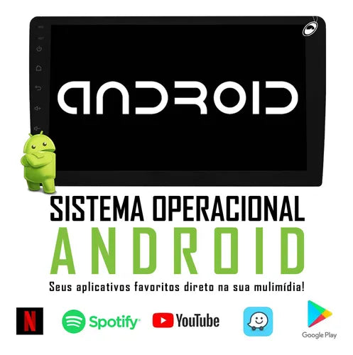 Multimídia 9pol Android Gol Saveiro Voyage G6 Moldura Câmera Cor Preto