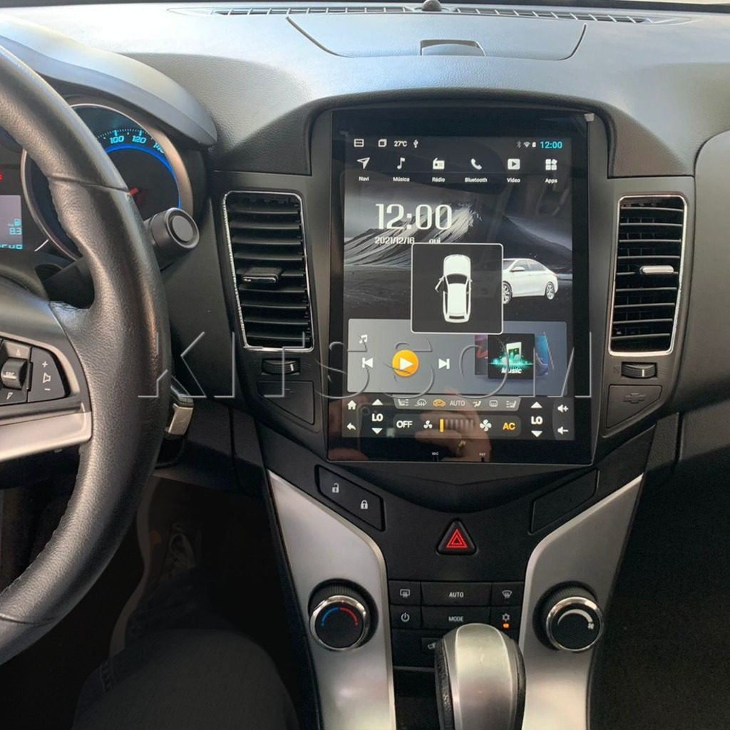 Central Multimídia Tesla 10.4 Polegadas Cruze 2012/2016 Super Premium
