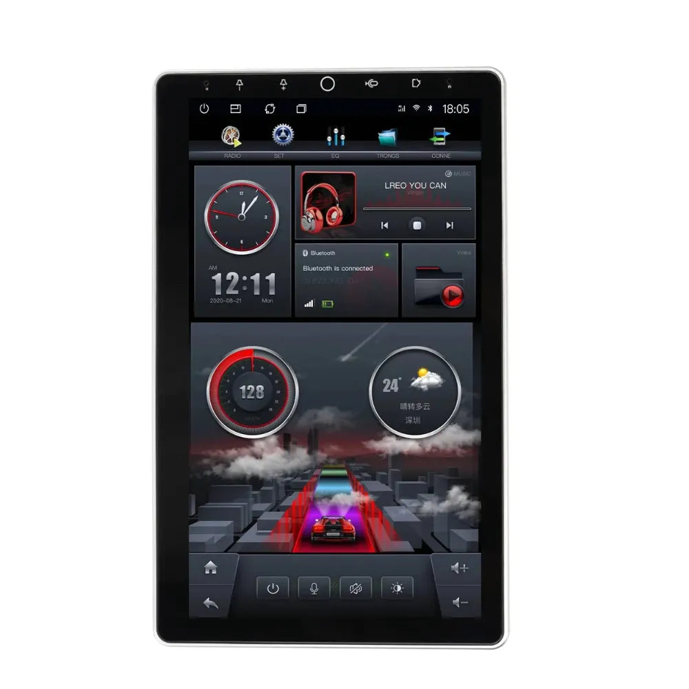 CENTRAL MULTIMIDIA UNIVERSAL 1 DIN TELA 10" GIRATORIA 4 RAM 128GB ADAK OCTACORE