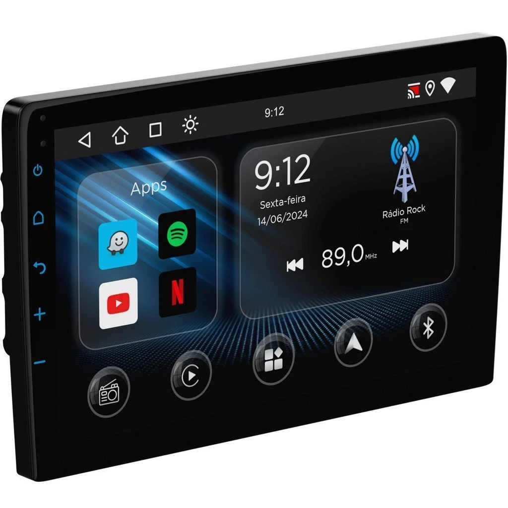 Multimídia 9 e 11 polegadas Android Auto Carplay App 2GB 32GB Câmera De Ré WKAD9