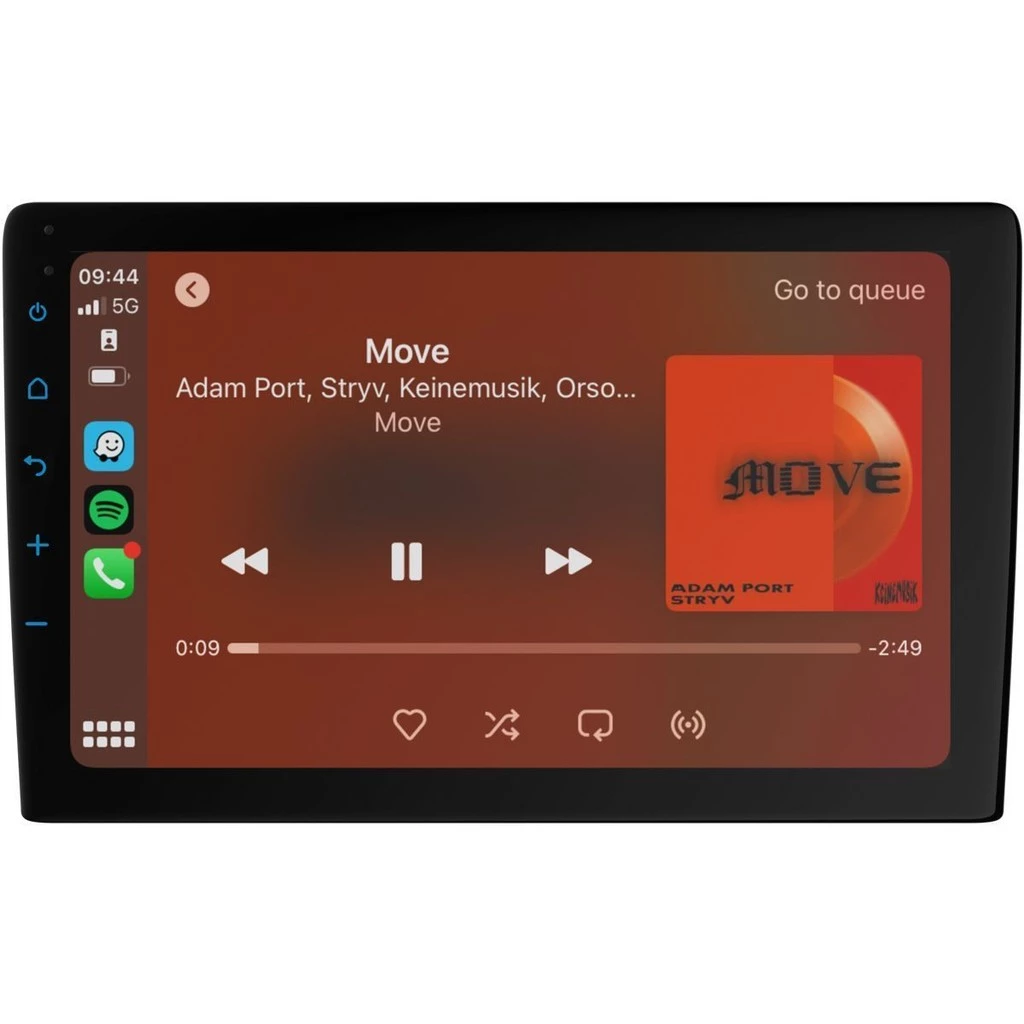 Multimídia 9 e 11 polegadas Android Auto Carplay App 2GB 32GB Câmera De Ré WKAD9
