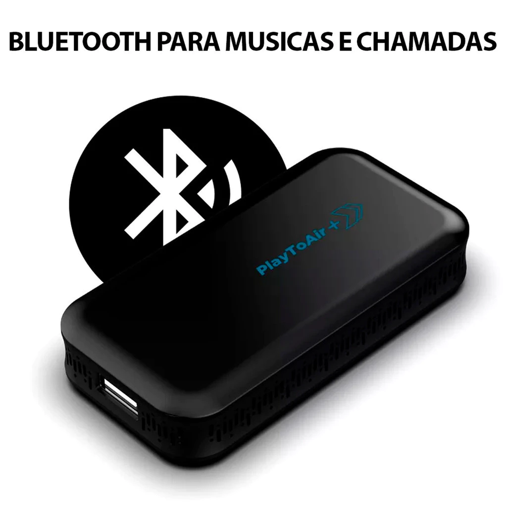PlaytoAir Módulo Carplay Android Espelhamento s/ Fio Wi-fi Bluetooth Multimídia Carros
