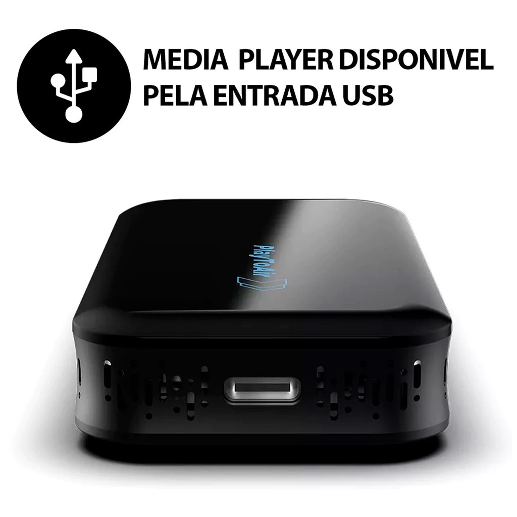 PlaytoAir Módulo Carplay Android Espelhamento s/ Fio Wi-fi Bluetooth Multimídia Carros