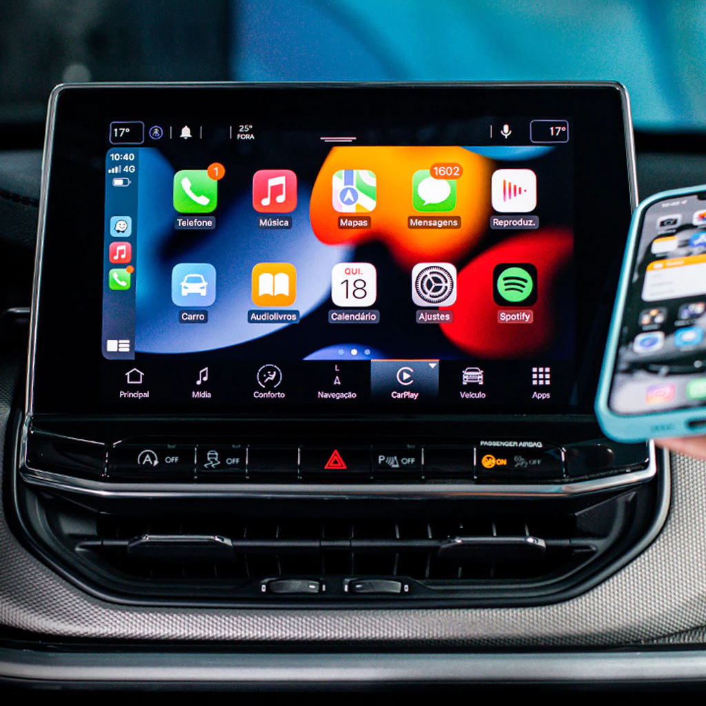 PlaytoAir Módulo Carplay Android Espelhamento s/ Fio Wi-fi Bluetooth Multimídia Carros