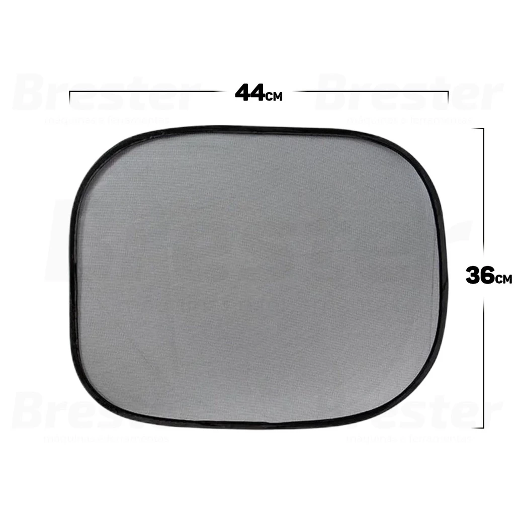 Kit 2 Protetor Solar P/ Carro Vidro C/ Ventosa Proteção Uv Western PC-205