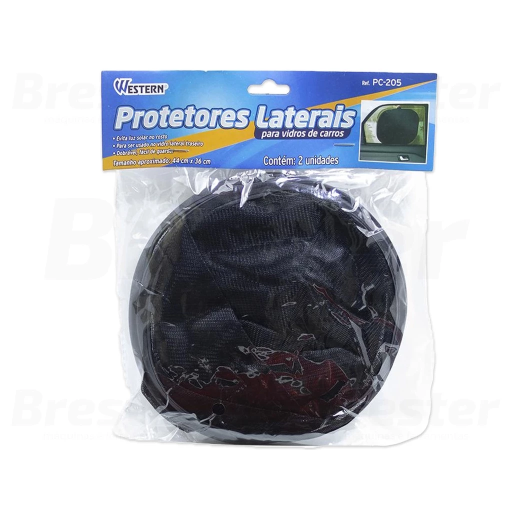 Kit 2 Protetor Solar P/ Carro Vidro C/ Ventosa Proteção Uv Western PC-205