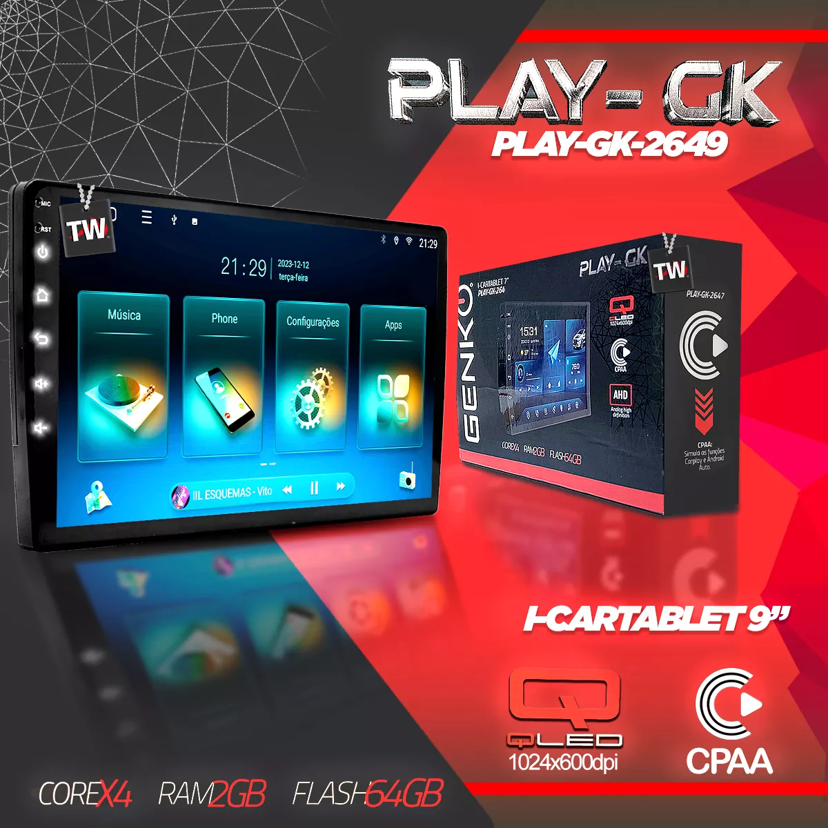 Multimídia Android 64gb Onix 2020-2025 C/ Mylink Carplay