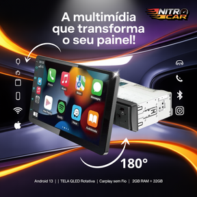 PREÇO DE CUSTO| CENTRAL MULTIMIDIA UNIVERSAL WIFI ANDROID 12 TELA FLUTUANTE TOUCH 1DIN (PARA QUALQUER CARRO) + FRETE GRÁTIS