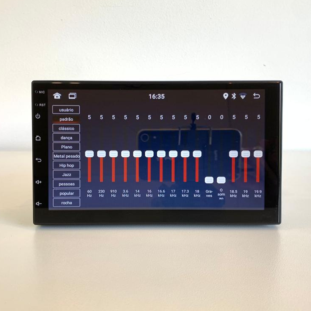 Central Multimídia V2 Universal 1 DIN 7"