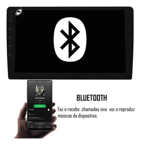 Multimídia 9pol Android Gol Saveiro Voyage G6 Moldura Câmera Cor Preto