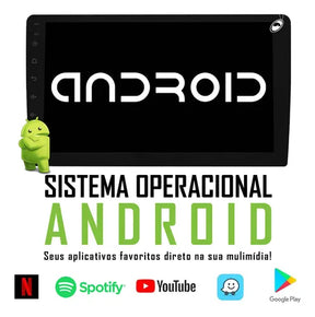 Multimídia 9pol Android Gol Saveiro Voyage G6 Moldura Câmera Cor Preto