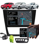 Multimídia 9pol Android Gol Saveiro Voyage G6 Moldura Câmera Cor Preto