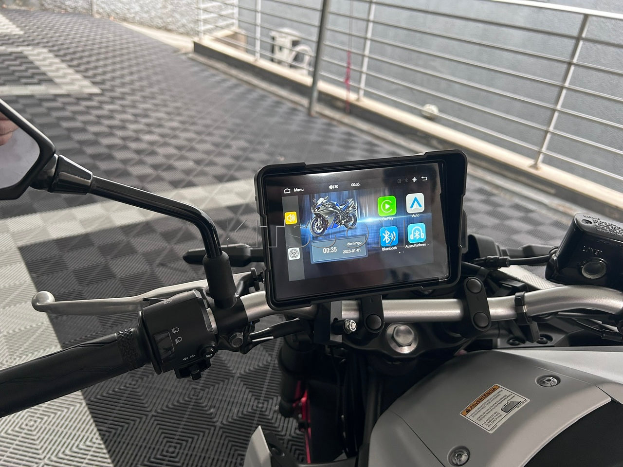 Multimidia Monitor Moto Carplay Android Auto Sem Fio