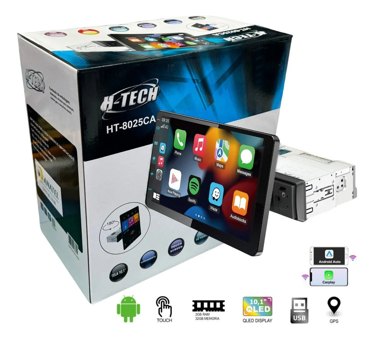 OFERTA DE NATAL 65% OFF | CENTRAL MULTIMIDIA UNIVERSAL(PARA QUALQUER CARRO) + FRETE GRÁTIS