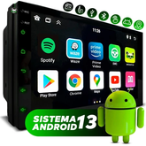 Central Multimidia Android 13 2GB 7 Polegadas 2 Din Espelhamento USB Bluetooth GPS Integrado