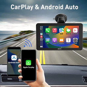 ESSGOO 7 Polegadas Tela De Toque Portátil Carplay MP5 Multimídia Player FHD IPS Android Auto Espelho Link Bluetooth FM Na