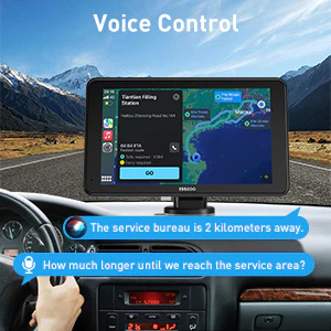 ESSGOO 7 Polegadas Tela De Toque Portátil Carplay MP5 Multimídia Player FHD IPS Android Auto Espelho Link Bluetooth FM Na