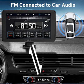 ESSGOO 7 Polegadas Tela De Toque Portátil Carplay MP5 Multimídia Player FHD IPS Android Auto Espelho Link Bluetooth FM Na