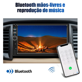 ESSGOO 1 din 2 din Rádio De Carro Bluetooth 7 Polegadas Tela Sensível Ao Toque Multimídia MP5 Player
