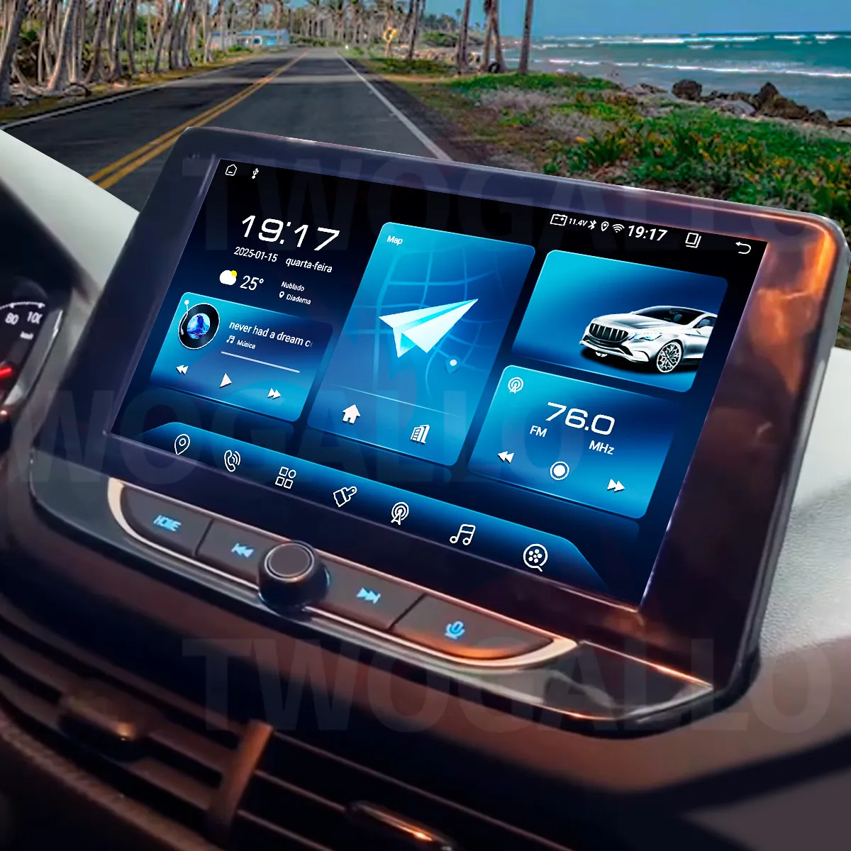 Multimídia Android 64gb Onix 2020-2025 C/ Mylink Carplay
